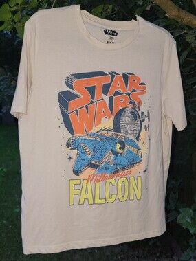 Star Wars Millenium Falcon Graphic Tee Vintage Y2K | Mens Star Wars Retro Falcon